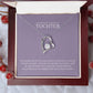 Tochter Geschenk Herz-Halskette | kleine Geschenke für Tochter | Mutter Tochter Kette | Weihnachtsgeschenke Tochter | 14k gold