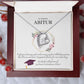 Tochter, Enkelin Abitur Geschenk | schöne Herz-Halskette | kleine Geschenke für Tochter, Enkelin zum Schulabschluss | Mutter Tochter Kette | Kette personalisiert | 18k gold