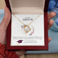 Tochter, Enkelin Abitur Geschenk | schöne Herz-Halskette | kleine Geschenke für Tochter, Enkelin zum Schulabschluss | Mutter Tochter Kette | Kette personalisiert | 18k gold