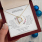 Bonus Tochter Geschenk | schöne Herz-Halskette | kleine Geschenke für Tochter | Mutter Tochter Kette | Geschenk personalisiert | 14k gold