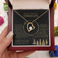 Enkelin Geschenk - schöne Herz-Halskette | kleine Geschenke für Enkelin | Oma Enkelin Kette | personalisiertes Geschenk zu Weihnachten | 18k gold
