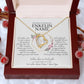 Enkelin Geschenk - wunderschöne Herz-Halskette | Weihnachtsgeschenke Enkelin | personalisiertes Geschenk | Halskette gold