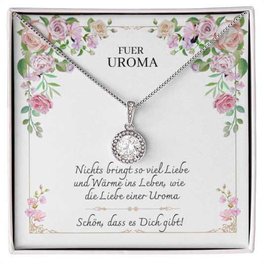 Geschenk Uroma - Einzigartige Halskette Weißgold | Geschenk für werdende Uroma | Muttertag Geschenke | Kette personalisiert | 14k Kette gold