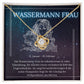 Wassermann Sternzeichen Liebesknoten-Halskette | Geschenk für Frauen (Tochter, Enkelin, Schwester, Freundin, Mutter, Oma) | besonderes