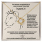 Tochter Geschenk - Liebesknoten Halskette | Weihnachtsgeschenke Tochter | Mutter Tochter Kette | Kette personalisiert | 14k gold