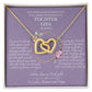 Tochter Firmung, Konfirmation Geschenk - schöne Herz-Halskette | kleine Geschenke für Tochter | Mutter Tochter Kette | 18k