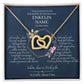 Enkelin Jugendweihe Geschenk - schöne Herz-Halskette | kleine Geschenke für Enkelin | Oma Enkelin Kette | Kette personalisiert | 18k