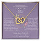 Tochter Geschenk Jugendweihe - schöne Herz-Halskette | kleine Geschenke für Tochter | Mutter Tochter Kette | Kette personalisiert | 18k