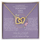 Tochter Kommunion Geschenke - schöne Herz-Halskette | kleine Geschenke für Tochter | Mutter Tochter Kette | Kette personalisiert | 18k