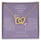 Tochter Geschenk - schöne Herz-Halskette | Hochzeitsgeschenk personalisiert | Mutter Tochter Kette | Kette personalisiert | 18k gold