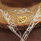 Enkelin Geschenk - schöne Herz-Halskette | Geschenk zur Einschulung | Oma Enkelin Kette | Kette personalisiert | 14k Kette gold