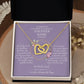 Tochter Geschenk - schöne Herz-Halskette | Hochzeitsgeschenk personalisiert | Mutter Tochter Kette | Kette personalisiert | 18k gold