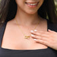 Enkelin Geschenk - wunderschöne Ineinandergreifende Herz-Halskette | kleine Geschenke für Enkelin | Oma Enkelin Kette | Kette personalisiert | 18k Kette gold