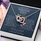Enkelin Kommunion Geschenke - schöne Herz-Halskette | kleine Geschenke für Enkelin | Oma Enkelin Kette | Kette personalisiert | 18k