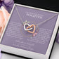Amazon Mutter Tochter Kette, Geschenk zum Geburtstag, Weihnachtsgeschenke Tochter, violette Karte