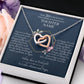 Tochter Geschenk zum 30. Geburtstag Herz-Halskette | kleine Geschenke für Tochter | Mutter Tochter Kette | 30. Geburtstag Tochter | 14k