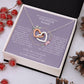 Tochter Geschenk - schöne Herz-Halskette | kleine Geschenke für Tochter | Mutter Tochter Kette | Kette personalisiert | 18k gold