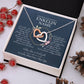 Enkelin Geschenk - wunderschöne Ineinandergreifende Herz-Halskette | kleine Geschenke für Enkelin | Oma Enkelin Kette | Kette personalisiert | 18k Kette gold