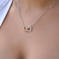 Enkelin Geschenk - schöne Herz-Halskette | Geschenk zur Einschulung | Oma Enkelin Kette | Kette personalisiert | 14k Kette gold