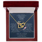 Enkelin Jugendweihe Geschenk - schöne Herz-Halskette | kleine Geschenke für Enkelin | Oma Enkelin Kette | Kette personalisiert | 18k