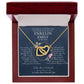Enkelin Firmung, Konfirmation Geschenk - schöne Herz-Halskette | kleine Geschenke für Enkelin | Oma Enkelin Kette | 18k