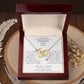 Tochter Kommunion Geschenke - schöne Herz-Halskette | kleine Geschenke für Tochter | Mutter Tochter Kette | Kette personalisiert | 18k