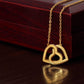 Enkelin Geschenk - wunderschöne Ineinandergreifende Herz-Halskette | kleine Geschenke für Enkelin | Oma Enkelin Kette | Kette personalisiert | 18k Kette gold