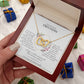 Beste Freundin Geschenk - Ineinandergreifende Herzkette | personalisiertes Geschenk | Geburtstagsgeschenk, Weihnachten | besonderes Geschenk