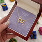 Tochter Geschenk - schöne Herz-Halskette | kleine Geschenke für Tochter | Mutter Tochter Kette | Kette personalisiert | 18k gold