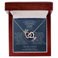 Tochter Geschenk Jugendweihe - schöne Herz-Halskette | kleine Geschenke für Tochter | Mutter Tochter Kette | Kette personalisiert | 18k