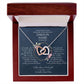 Enkelin Jugendweihe Geschenk - schöne Herz-Halskette | kleine Geschenke für Enkelin | Oma Enkelin Kette | Kette personalisiert | 18k