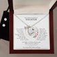 Tochter Geschenk | einzigartiges Set Herz-Halskette & Ohrringe | personalisiertes Geschenk für Tochter | Mutter Tochter Kette | Geburtstag, Weihnachten | 14k gold
