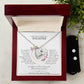 Tochter Geschenk | einzigartiges Set Herz-Halskette & Ohrringe | personalisiertes Geschenk für Tochter | Mutter Tochter Kette | Geburtstag, Weihnachten | 14k gold