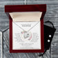 Tochter Geschenk | einzigartiges Set Herz-Halskette & Ohrringe | personalisiertes Geschenk für Tochter | Mutter Tochter Kette | Geburtstag, Weihnachten | 14k gold