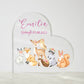 Babygeschenk Taufe | Herz Geschenk personalisiert | Personalisiertes Geschenk Mädchen | besonderes Geschenk zur Taufe