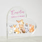 Babygeschenk Geburt | Herz Geschenk personalisiert | Personalisiertes Geschenk Mädchen | besonderes Geschenk zur Geburt