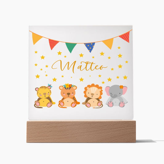 Babygeschenk Geburt | Nachtlicht personalisiert | Personalisiertes Geschenk Baby | Nachtlicht Baby zur Geburt, Taufe