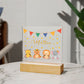 Babygeschenk Geburt | Nachtlicht personalisiert | Personalisiertes Geschenk Baby | Nachtlicht Baby zur Geburt, Taufe