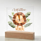 Babygeschenk Geburt | Nachtlicht personalisiert | Personalisiertes Geschenk Baby | Nachtlicht Baby zur Geburt, Taufe