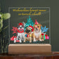 Weihnachtsdeko Hunde Lampe | Nachtlicht Weihnachtsgeschenk | Wohnzimmer Deko | Weihnachtsgeschenke