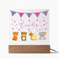 Babygeschenk Geburt | Nachtlicht personalisiert | Personalisiertes Geschenk Baby | Nachtlicht Baby zur Geburt, Taufe