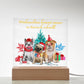 Weihnachtsdeko Hunde Lampe | Nachtlicht Weihnachtsgeschenk | Wohnzimmer Deko | Weihnachtsgeschenke