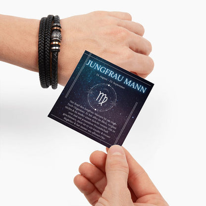 Jungfrau Sternzeichen Armband | Geschenk für Ihn (Sohn, Enkel, Bruder, Freund, Vater, Opa) | besonderes Geschenk für Ihn, Astrologie