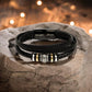 Armband für Männer | einzigartiges Armband mit veganem Leder | Weihnachtsgeschenke Mann | Geschenke für Männer