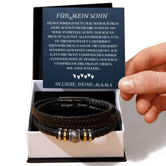 Muster Armband Sohn blau