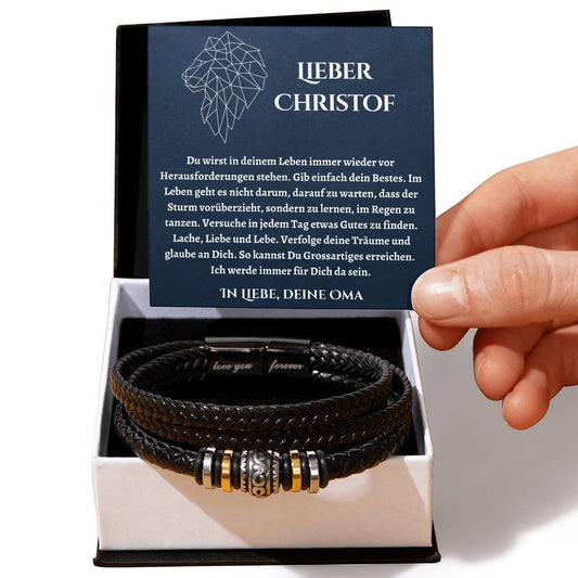 Enkel Armband | Geschenke für Enkel | Oma Enkel Geschenk Geburtstag | Weihnachtsgeschenke Enkel | Personalisierte Geschenke