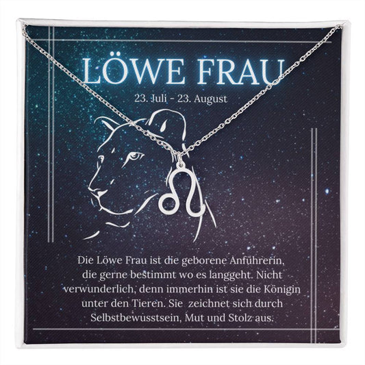 Löwe Sternzeichen Halskette | Geschenk für Frauen | Weihnachtsgeschenke Sternzeichen | Geschenk für Sie