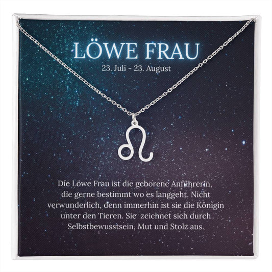 Löwe Sternzeichen Halskette | Geschenk für Frauen | Weihnachtsgeschenke Sternzeichen | Geschenk für Sie