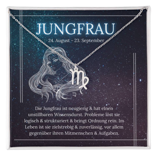 Jungfrau Sternzeichen Halskette | Geschenk für Frauen | Weihnachtsgeschenke Sternzeichen | Geschenk für Sie