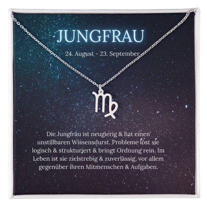 Jungfrau Sternzeichen Halskette | Geschenk für Frauen | Weihnachtsgeschenke Sternzeichen | Geschenk für Sie